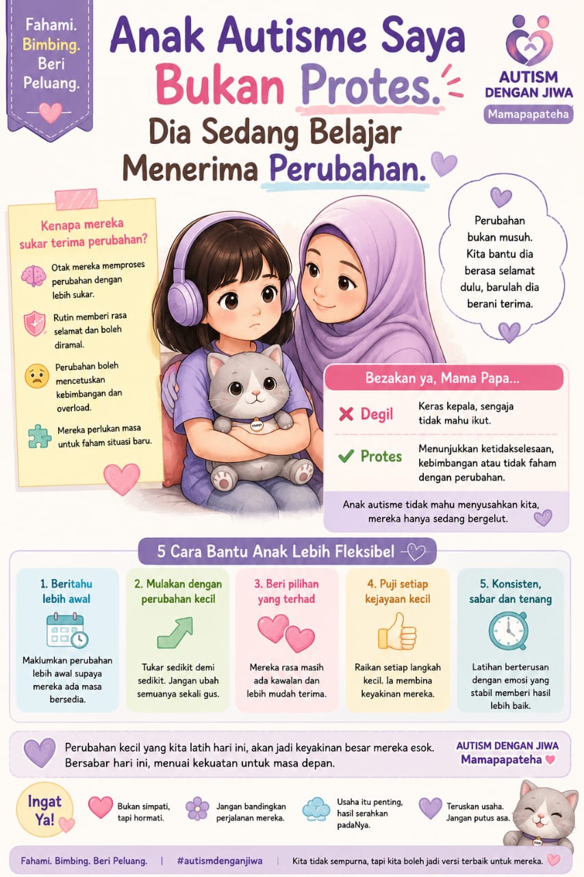 Anak autisme saya bukan protes